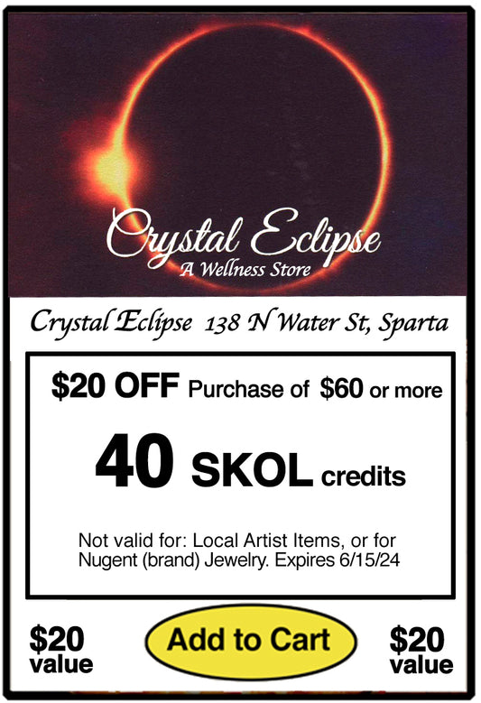 SHS - $20 Discount at Crystal Eclipse