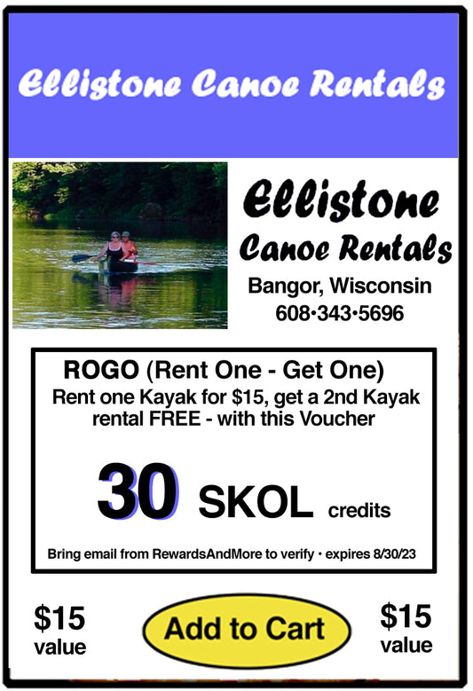 Ellistone Canoe Rentals - Rent One, Get One
