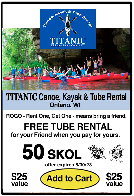 Titanic Canoe, Kayak & Tube, Ontario
